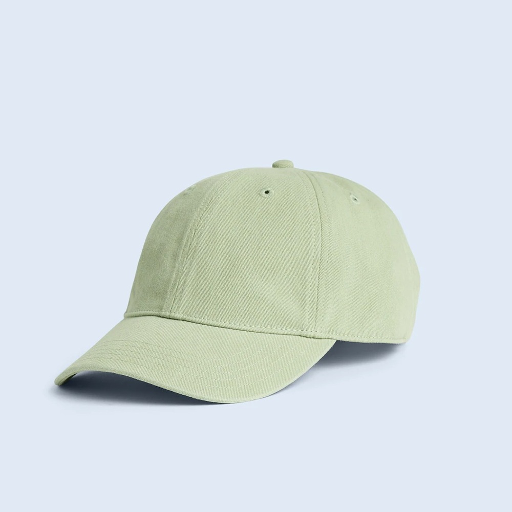Madewell Organic Cotton Baseball Cap Sunfaded Mint Green NWT